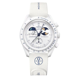 Swatch x Omega Bioceramic Mission To Earthphase Moonshine Gold 