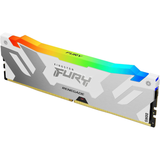 Kingston FURY Renegade White RGB 16GB 6400MT/s CL32 DDR5 DIMM | Infrared Syncing | FURY CTRL Software | Overclocking | Intel XMP 3.0 | KF564C32RWA-16