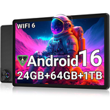 Android 16 Tablet 10 Inch, 24GB RAM 64GB ROM 1TB,HD IPS,Fast WiFi 6, BT 5.4