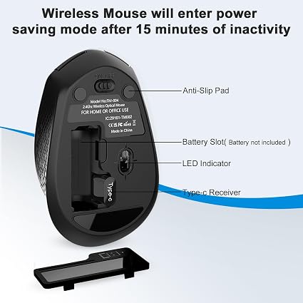 USB C Wireless Mouse, Type C Silent Mouse