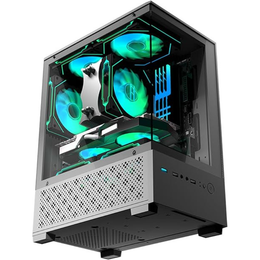 PC Case with 2 X 120mm ARGB Fan Pre-Installed, Panoramic View