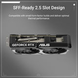 ASUS Dual NVIDIA GeForce RTX 5060 8GB GDDR7 OC Edition, 3 Year Warranty
