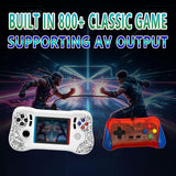 Video Game Console - Support 800 Classic Games, Two Players & TV Projection, Portable Retro Handheld with Rechargeable Battery 3.5 Inch Screen
