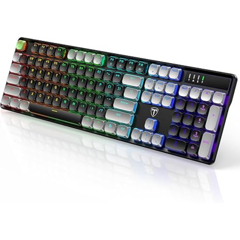 Wireless Mechanical Keyboard Gaming, Low Profile Bluetooth/ 2.4G/ USB-C