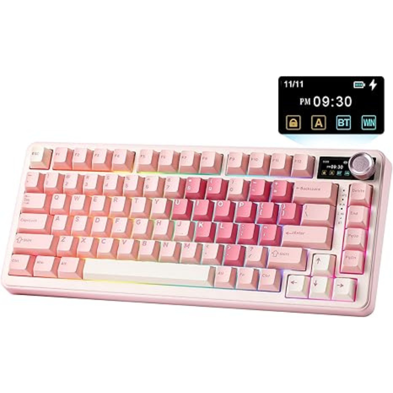 Wireless Mechanical Keyboard | 75% Layout with Screen and Knob