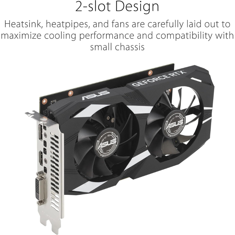 ASUS NVIDIA GeForce RTX 3050 Dual 6GB GDDR6 OC Edition Gaming Graphics Card