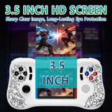 Video Game Console - Support 800 Classic Games, Two Players & TV Projection, Portable Retro Handheld with Rechargeable Battery 3.5 Inch Screen