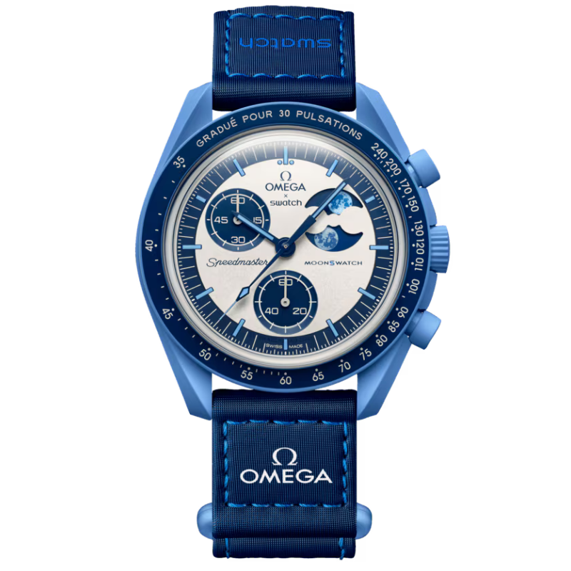 Swatch x Omega Bioceramic Moonswatch Mission to the Super Blue Moonphase