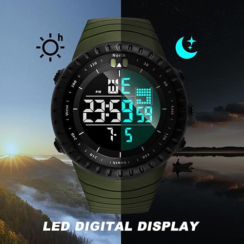 Men's Watches Sports Outdoor Waterproof Military Digital Watch