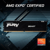 Kingston FURY Beast 32GB (2x16GB) 6000MT/s DDR5 CL30 Desktop Memory