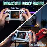 Video Game Console - Support 800 Classic Games, Two Players & TV Projection, Portable Retro Handheld with Rechargeable Battery 3.5 Inch Screen