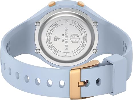 Waterproof Sport Women's Digital Chronograph Silicone Strap Watch