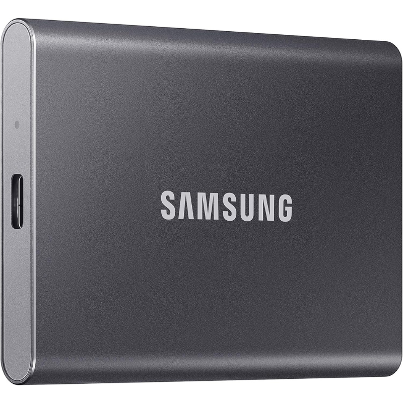 Samsung T7 Portable SSD 1TB Titan Gray, USB 3.2 Gen 2, Up to 1,050MB/s