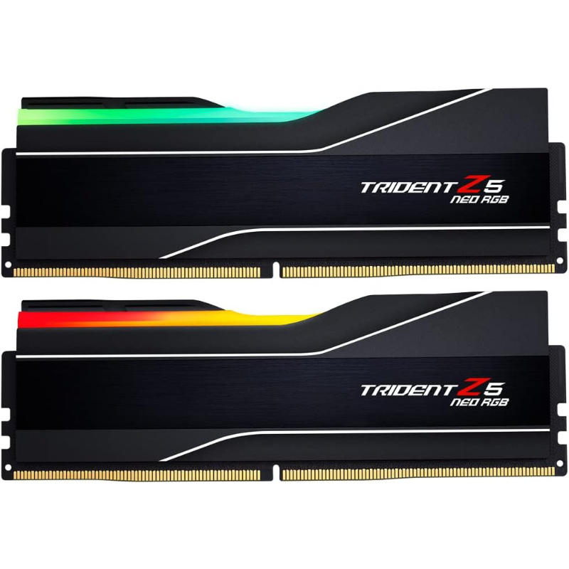 G.SKILL Trident Z5 Neo RGB Series DDR5 RAM (AMD EXPO) 32GB (2x16GB) 6000MT/s CL30-38-38-96 1.35V Desktop Computer Memory U-DIMM - Matte Black (F5-6000J3038F16GX2-TZ5NR)