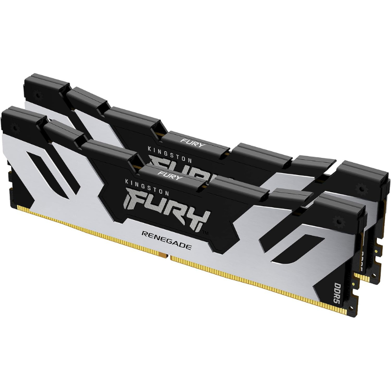 Kingston FURY Renegade Silver 32GB (2x16GB) 6400MT/s DDR5 CL32 DIMM | Intel XMP 3.0 | Overclocking Stability | KF564C32RSK2-32