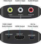 RCA to HDMI Converter, AV to HDMI Converter