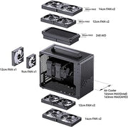 Pc Case,with Detachable Carrying Handle, Mini Size