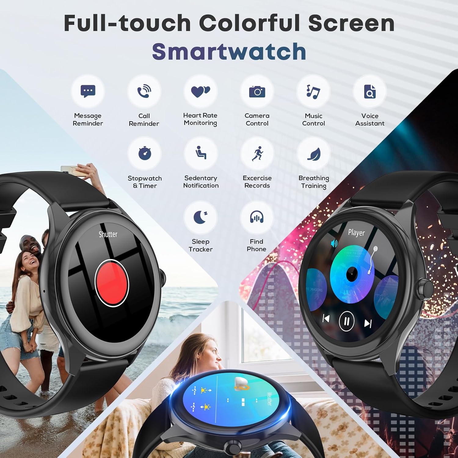 Smart Watch for Men, 1.39" HD Touchscreen Smartwatch with 120 Sports Modes