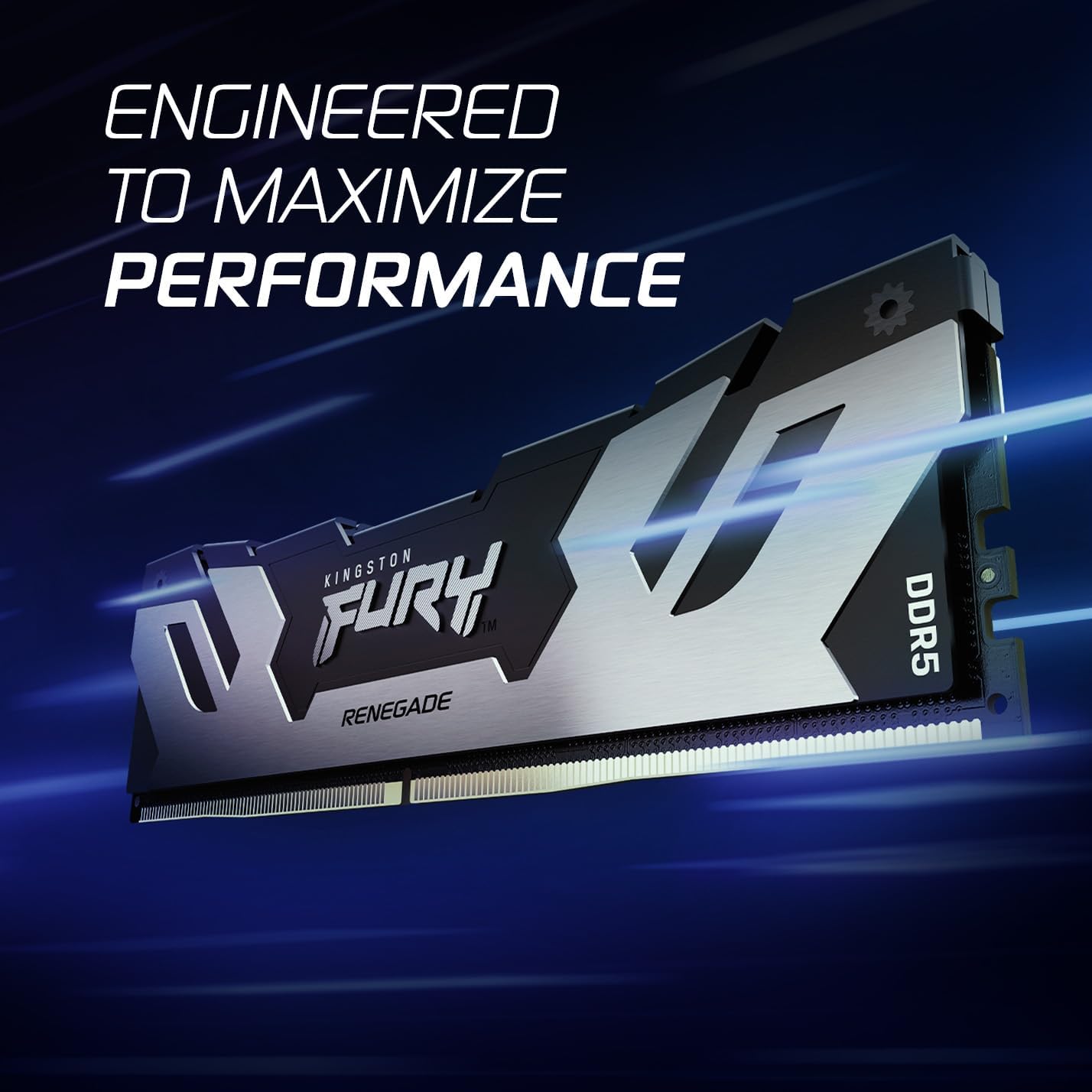 Kingston FURY Renegade Silver 32GB (2x16GB) 6400MT/s DDR5 CL32 DIMM | Intel XMP 3.0 | Overclocking Stability | KF564C32RSK2-32