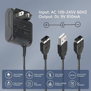 AC Wall Adapter & USB Charging Cable