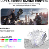 Wired Gaming Mouse, 12000 DPI RGB Gaming Mouse with 12 Backlit Modes & 7 Macro Buttons
