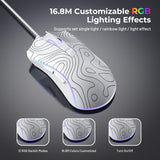 Wired Gaming Mouse, 12000 DPI RGB Gaming Mouse with 12 Backlit Modes & 7 Macro Buttons