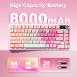 Wireless Mechanical Keyboard | 75% Layout with Screen and Knob