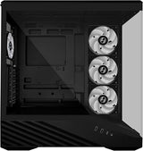 Vector V100 ATX Mid-Tower PC Case with 4 ARGB PWM Fans, Black