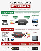 RCA to HDMI Adapter,Viagkiki AV Converter