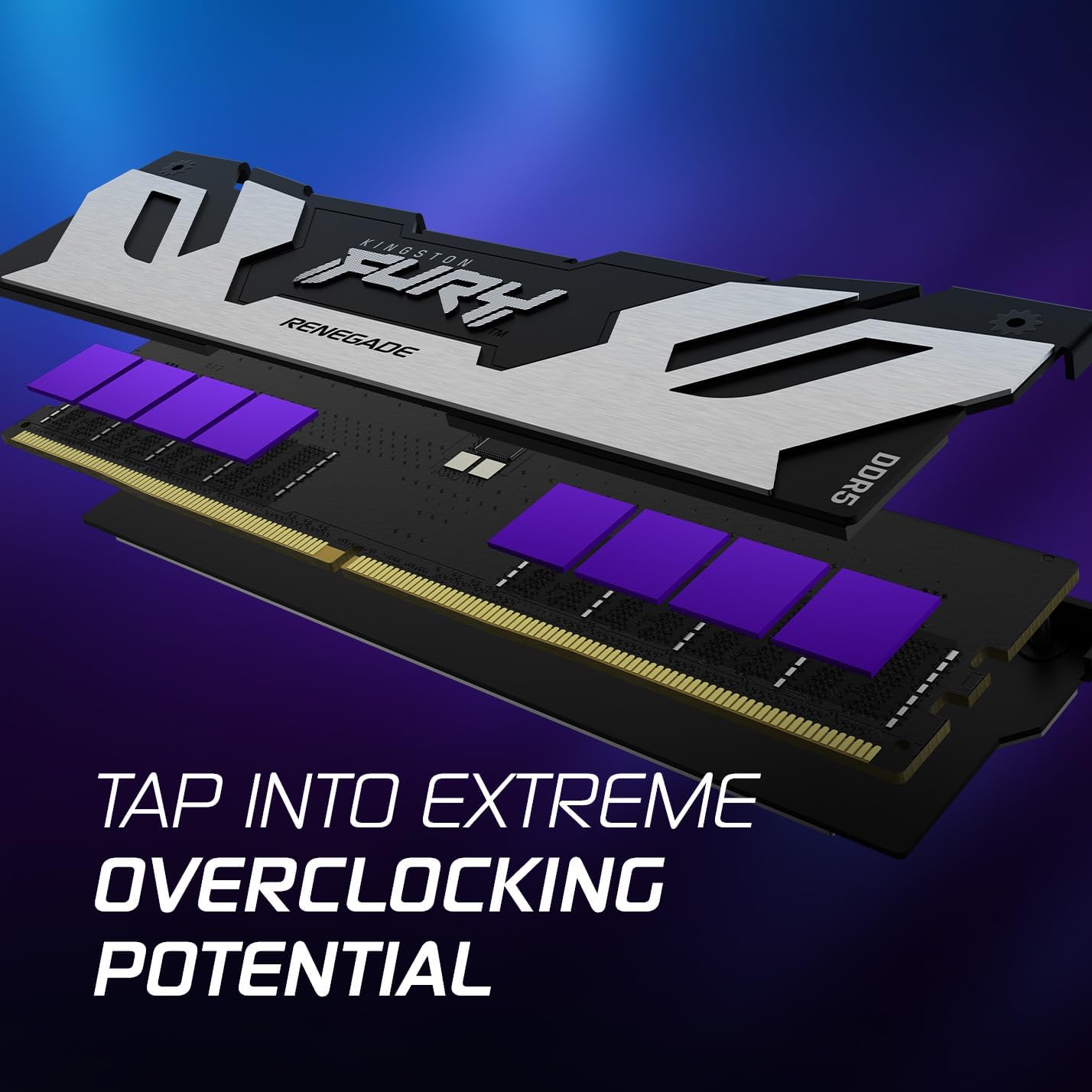 Kingston FURY Renegade Silver 32GB (2x16GB) 6400MT/s DDR5 CL32 DIMM | Intel XMP 3.0 | Overclocking Stability | KF564C32RSK2-32