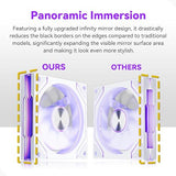 PC Case, Pre-Installed 7 Infinity Mirror PWM ARGB Fans