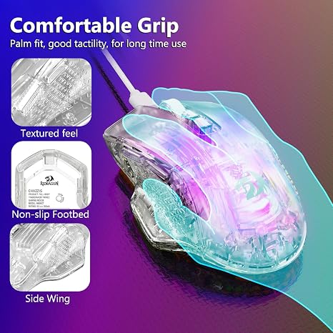 Wired Gaming Mouse, 24,000 DPI, 7 Programmable Button, 2 Side Buttons