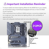 PC Case, Pre-Installed 7 Infinity Mirror PWM ARGB Fans