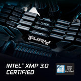 Kingston FURY Renegade Silver 32GB (2x16GB) 6400MT/s DDR5 CL32 DIMM | Intel XMP 3.0 | Overclocking Stability | KF564C32RSK2-32