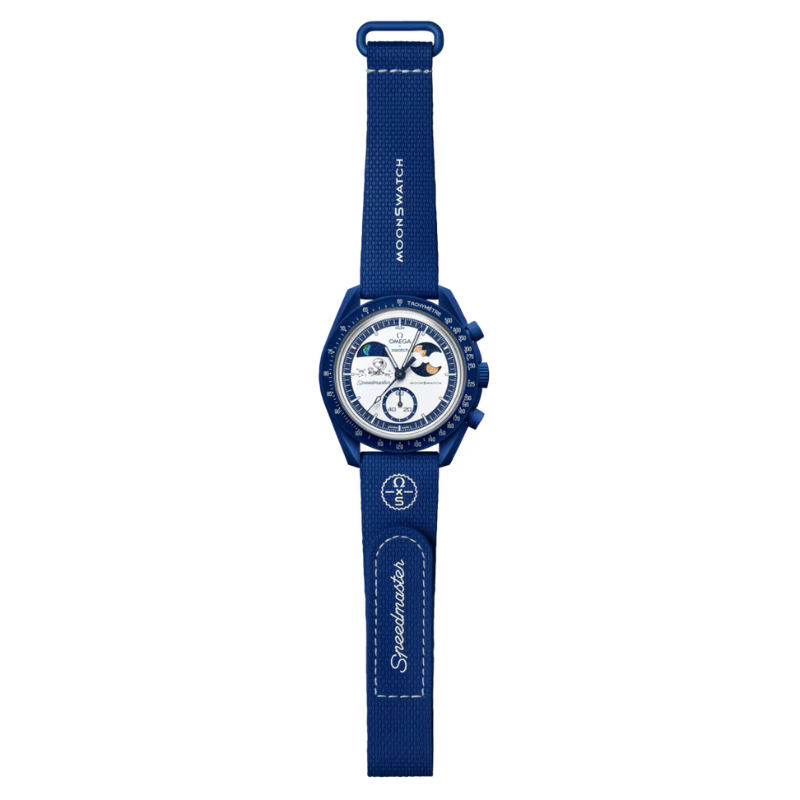 Swatch x Omega Bioceramic Moonswatch Mission To Earthphase Moonshine Snoopy Gold