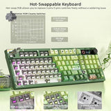 Wireless Mechanical Creamy Keyboard with TFT Screen & Knob